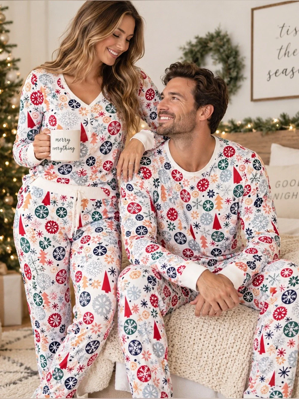 Little Sleepies Holiday Snowflake Pajama Bundle – 2 Sets – XL/2XL & 3XL